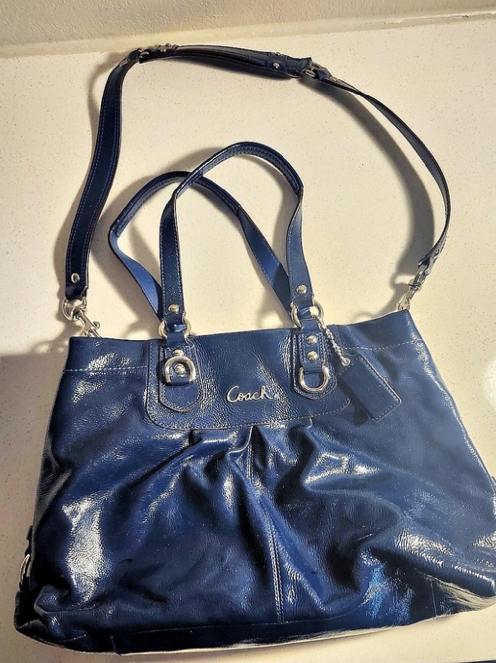 Coach Blue Shoulder Bag